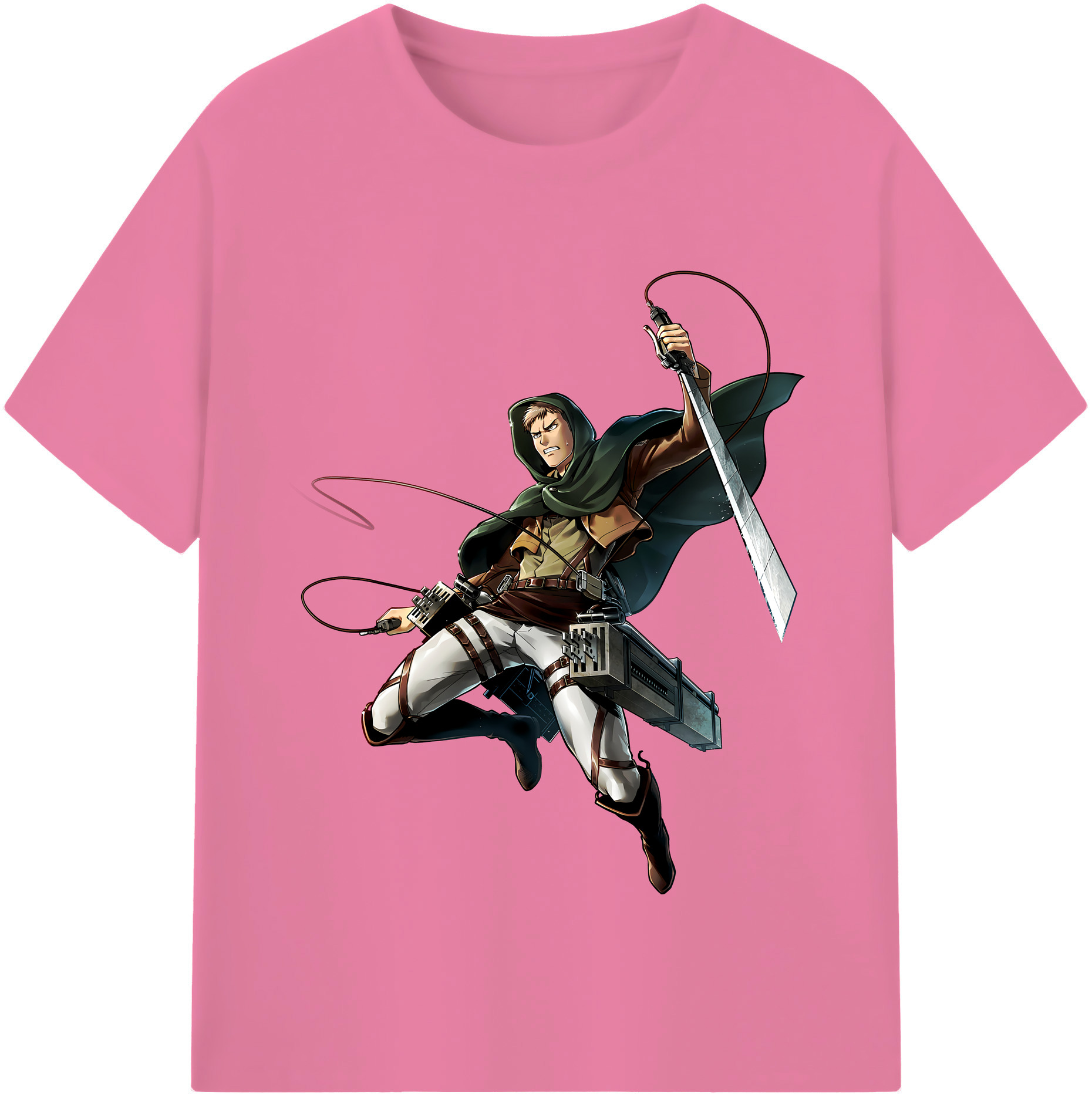 （画像用） 進撃の巨人 Attack on Titan 綿100％半袖Tシャツ（フロントプリント）